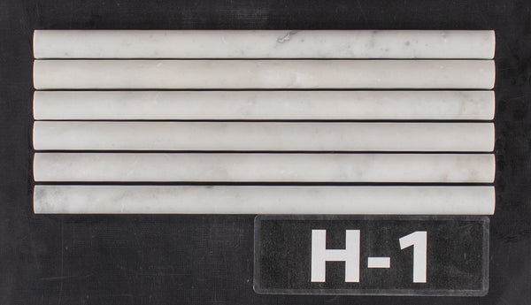 Moldura de lápiz Bianco Carrara afinada