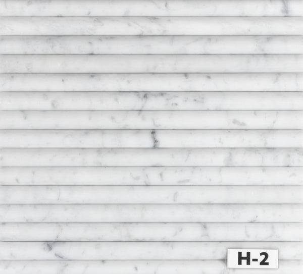 Bianco Carrara Pencil Molding Honed - Elon Tile & Stone