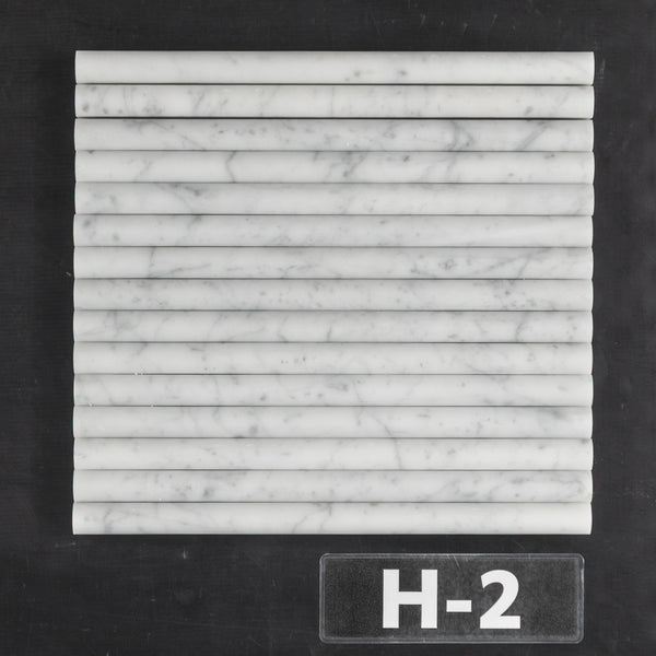 Bianco Carrara Pencil Molding Honed