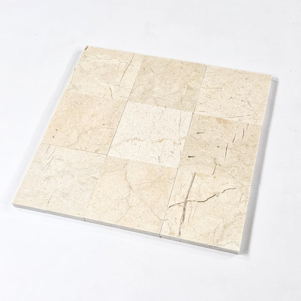 Crema Marfil 4" x 4" Honed