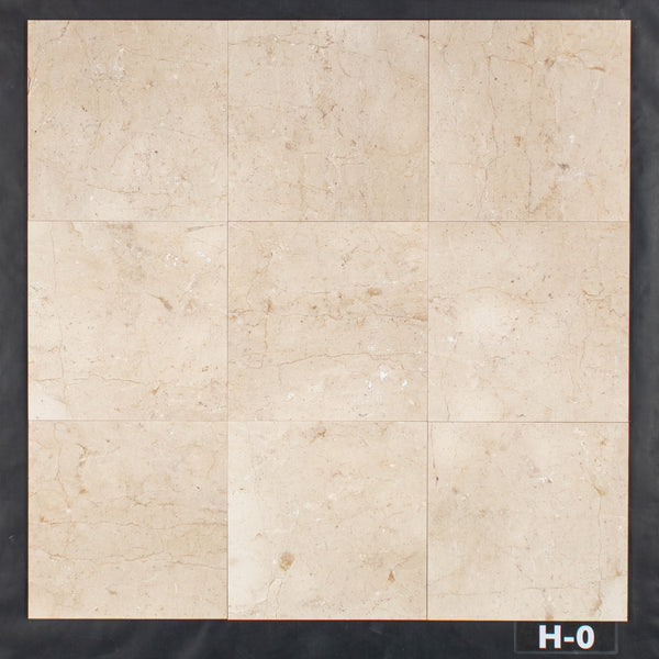 Crema Marfil 12" x 12" Honed - Elon Tile & Stone