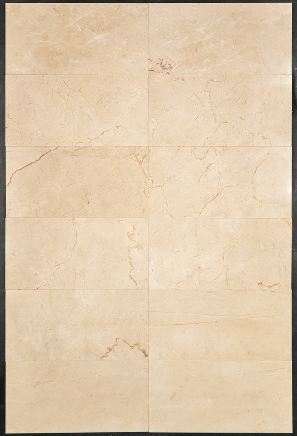 Crema Marfil 12" x 24" Polished