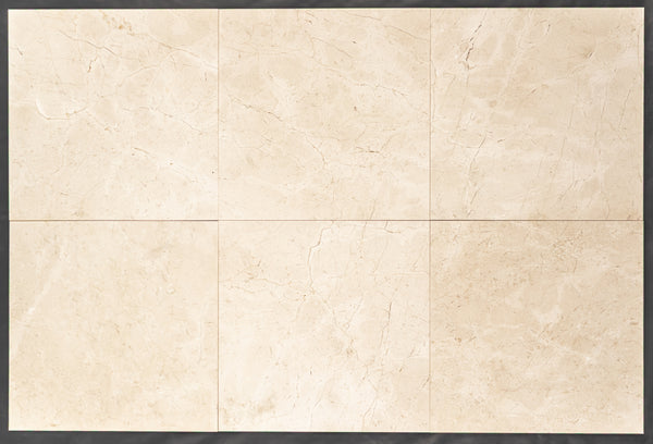 Crema Marfil 18" x 18" Honed - Elon Tile & Stone