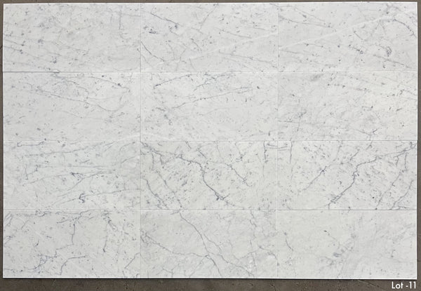 Bianco Carrara 12" x 24" Honed