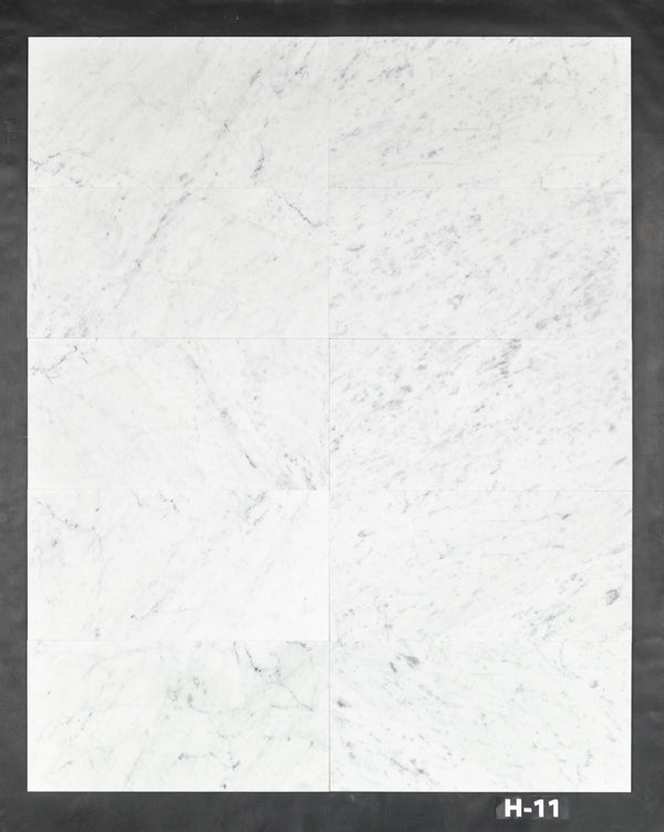 Bianco Carrara 12" x 24" Honed