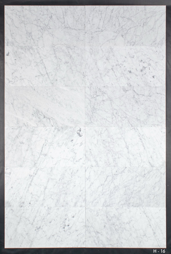 Bianco Carrara 12" x 24" Honed - Elon Tile & Stone