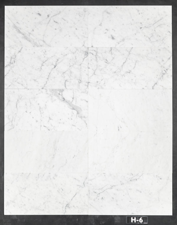 Bianco Carrara 12" x 24" Honed