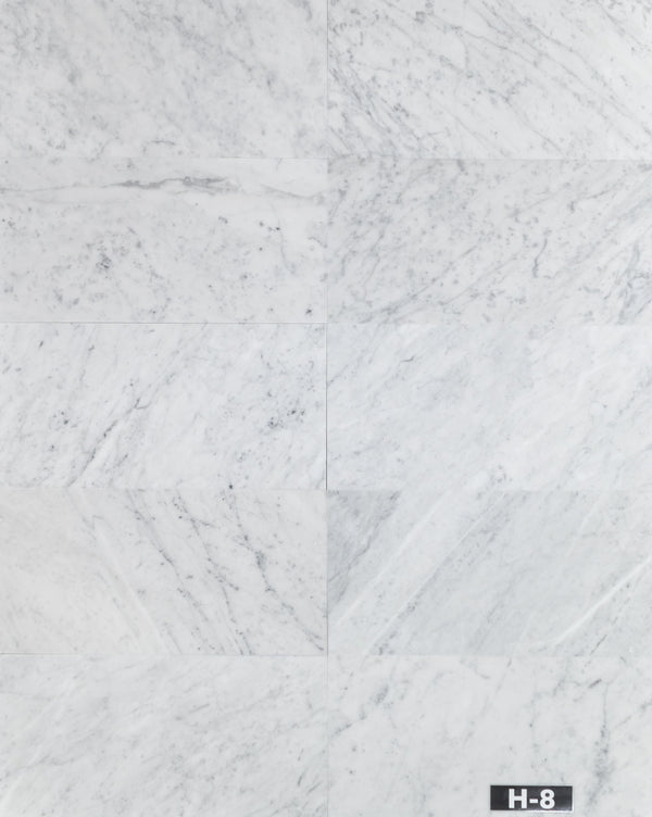 Bianco Carrara 12" x 24" Honed - Elon Tile & Stone