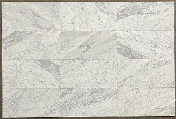 Bianco Carrara 12" x 24" Honed