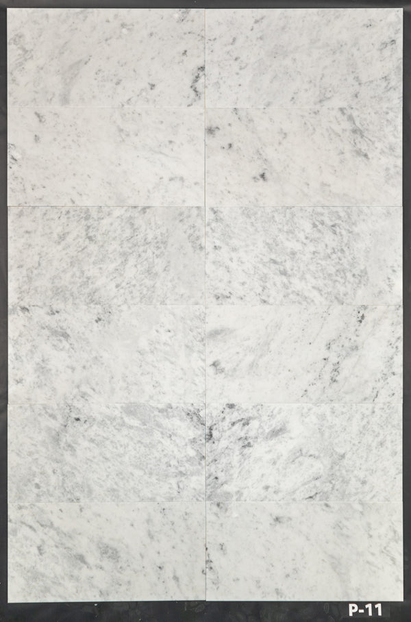 Bianco Carrara 12" x 24" Polished - Elon Tile & Stone