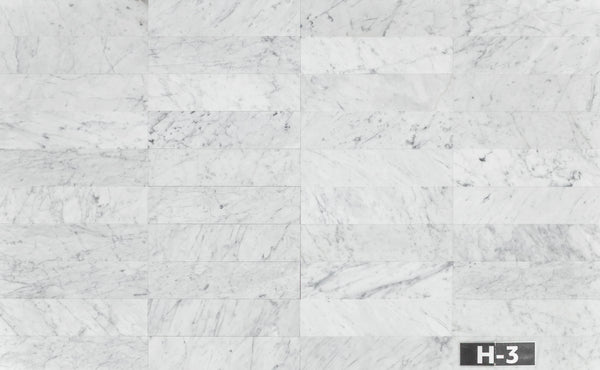 Bianco Carrara 3" x 12" Honed