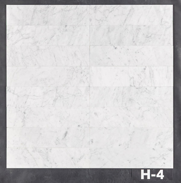 Bianco Carrara 3" x 12" Honed