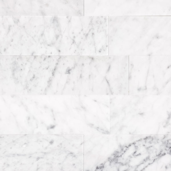 Bianco Carrara 3" x 12" Honed