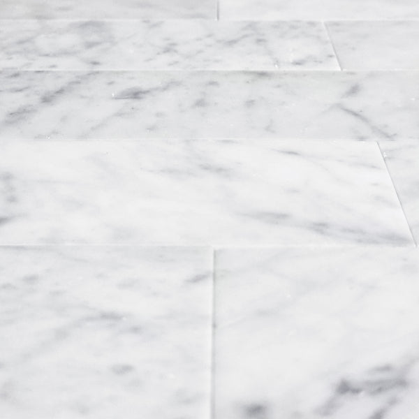 Bianco Carrara 3" x 12" Honed