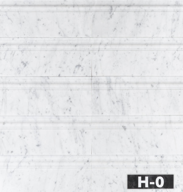 Bianco Carrara Base Molding Honed