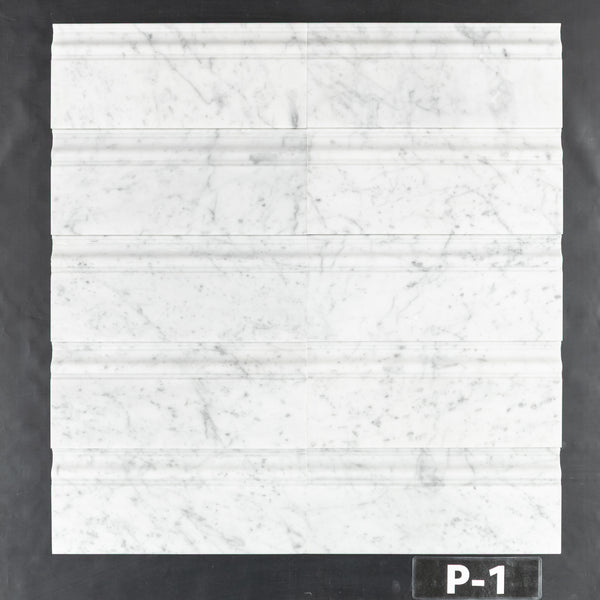 Bianco Carrara Base Molding Polished