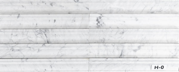 Bianco Carrara Capital Molding Honed