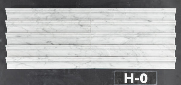 Moldura de capitel Bianco Carrara perfeccionada