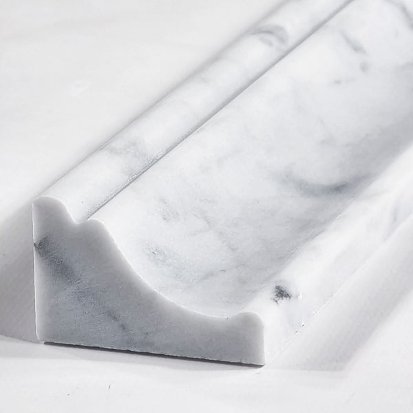 Bianco Carrara Capital Molding Honed
