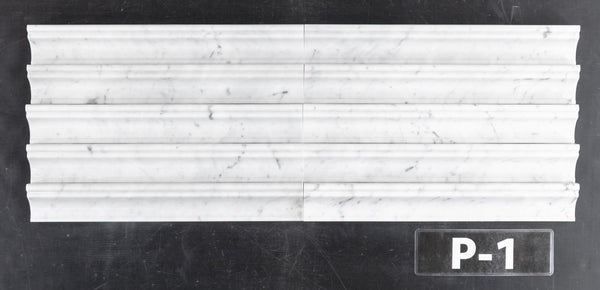 Moldura Capitel Bianco Carrara Pulido