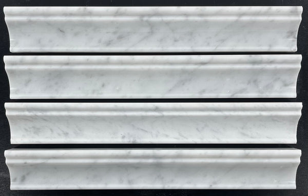 Moldura Capitel Bianco Carrara Pulido