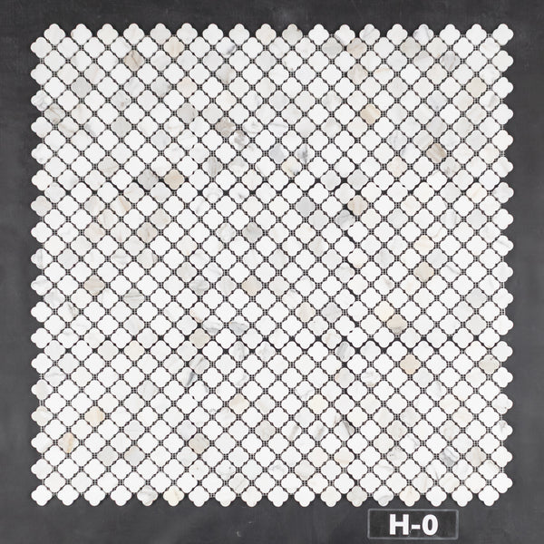 Calacatta Gold Clover Mosaic Honed