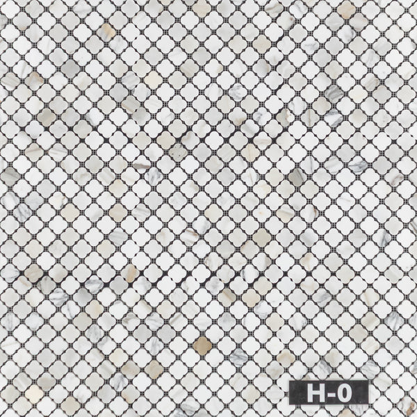 Calacatta Gold Clover Mosaic Honed