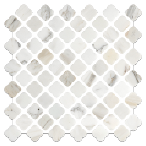 Calacatta Gold Clover Mosaic Honed