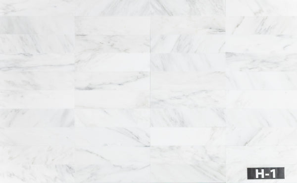 Pearl White 3" x 12" Honed