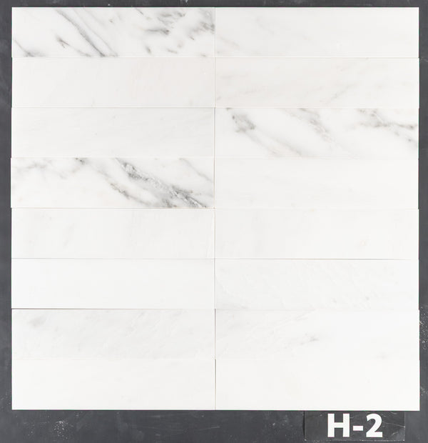 Blanco perla 3" x 12" Pulido