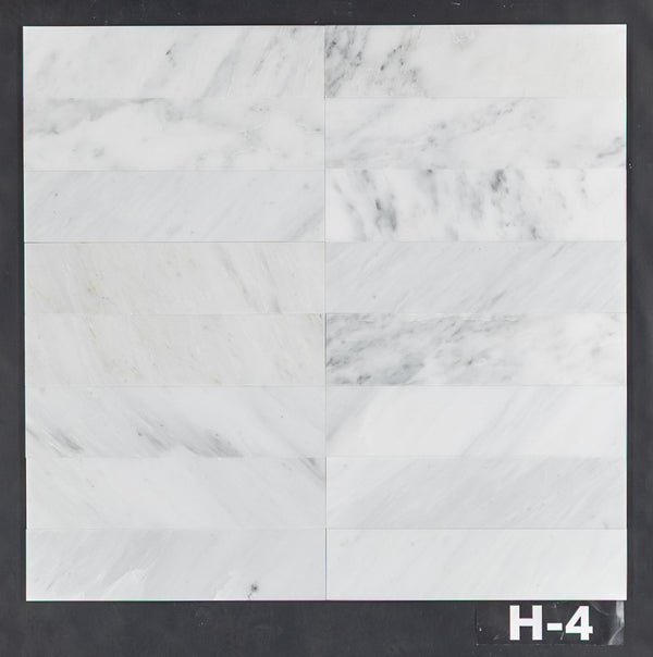 Pearl White 3" x 12" Honed