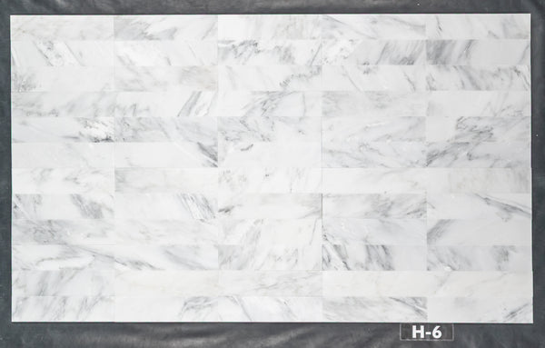 Pearl White 3" x 12" Honed