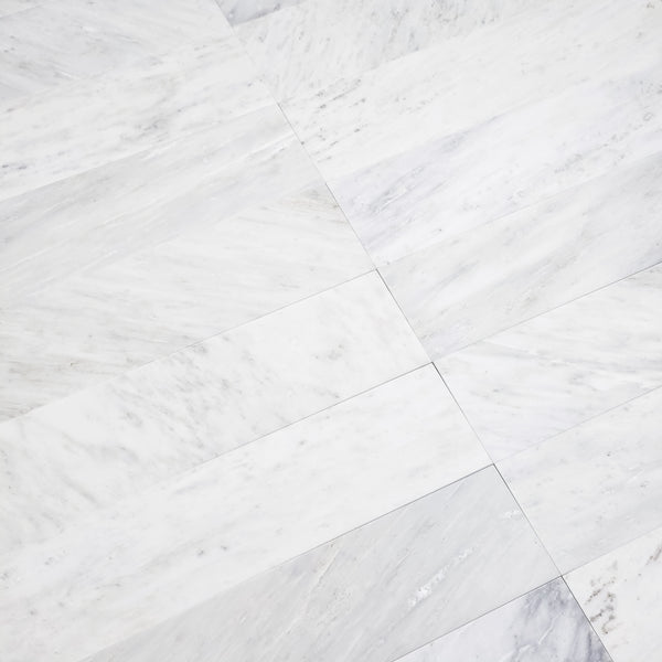 Pearl White 6" x 24" Honed