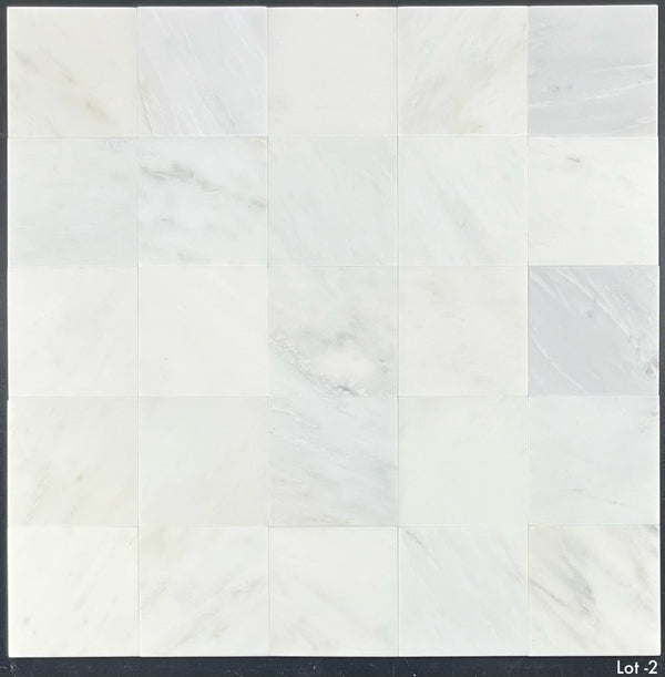 Pearl White 4" x 4" Honed - Elon Tile & Stone