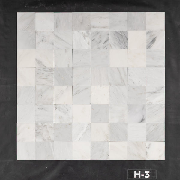 Blanco perla 4" x 4" pulido