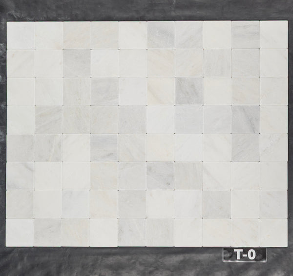Pearl White 4" x 4" Soft Tumbled