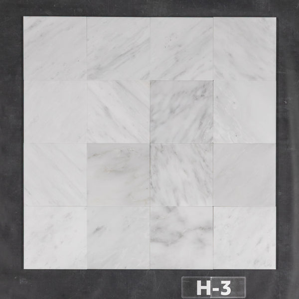 Pearl White 6" x 6" Honed - Elon Tile & Stone