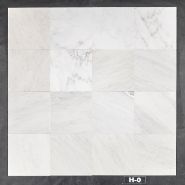 Pearl White 12" x 12" Honed