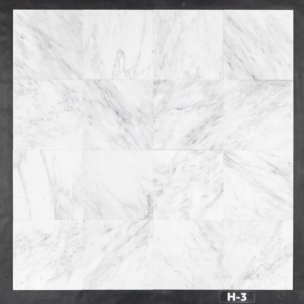 Pearl White 12" x 12" Honed - Elon Tile & Stone