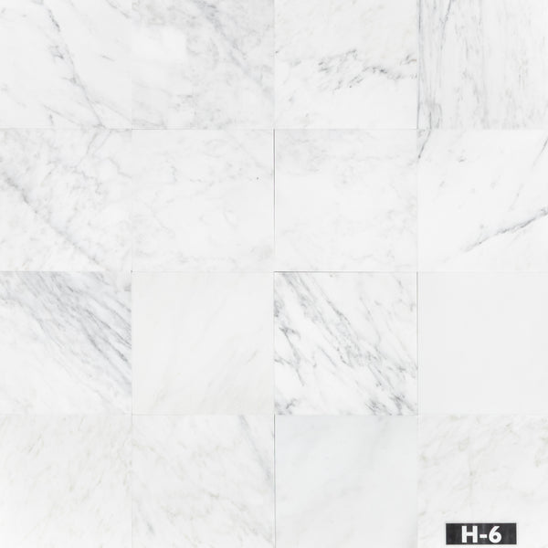 Pearl White 12" x 12" Honed - Elon Tile & Stone