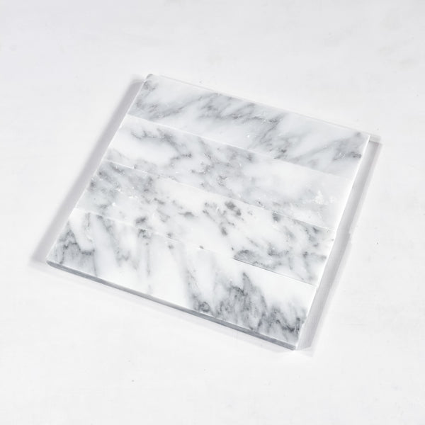 Pearl White 2" x 8" Honed