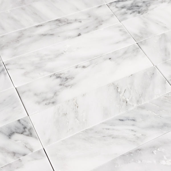 Pearl White 2" x 8" Honed