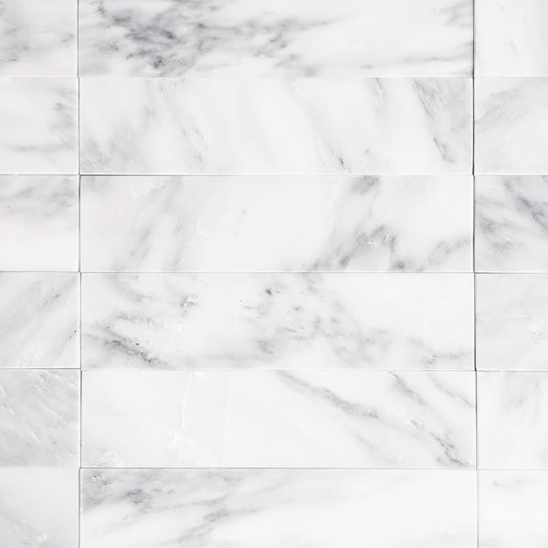 Pearl White 2" x 8" Honed