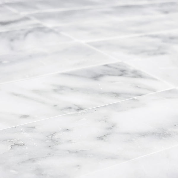 Pearl White 2" x 8" Honed