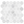 Mosaico hexagonal blanco perla de 2