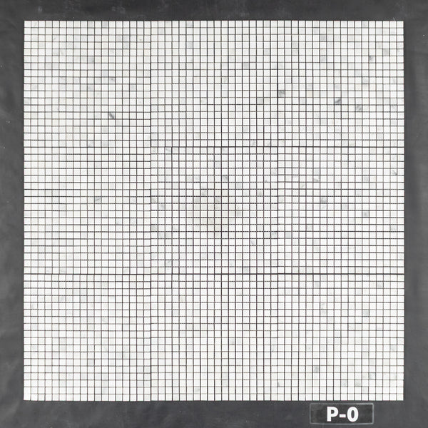 Pearl White 5/8" x 5/8" Square Mosaic Polished - Elon Tile & Stone