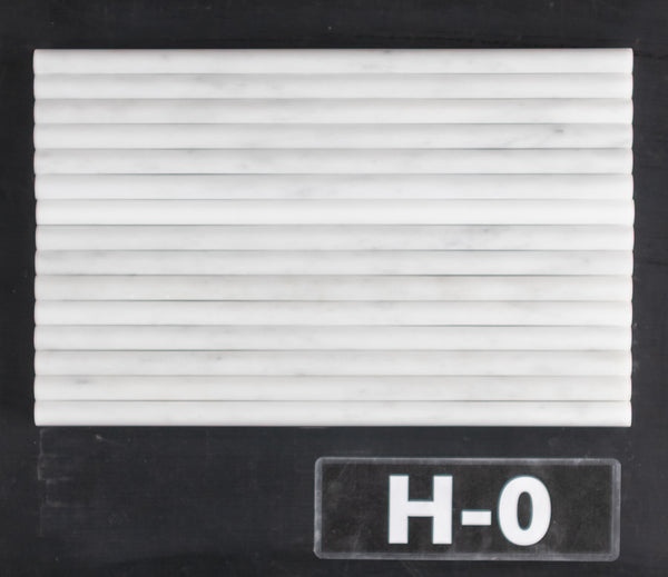 Pearl White Petite Pencil Molding Honed - Elon Tile & Stone