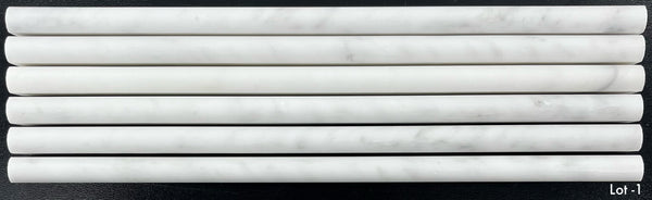 Pearl White Petite Pencil Molding Honed