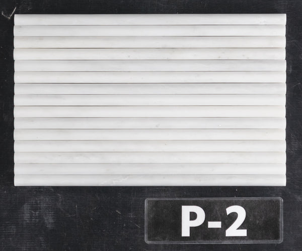 Pearl White Petite Pencil Molding Polished - Elon Tile & Stone