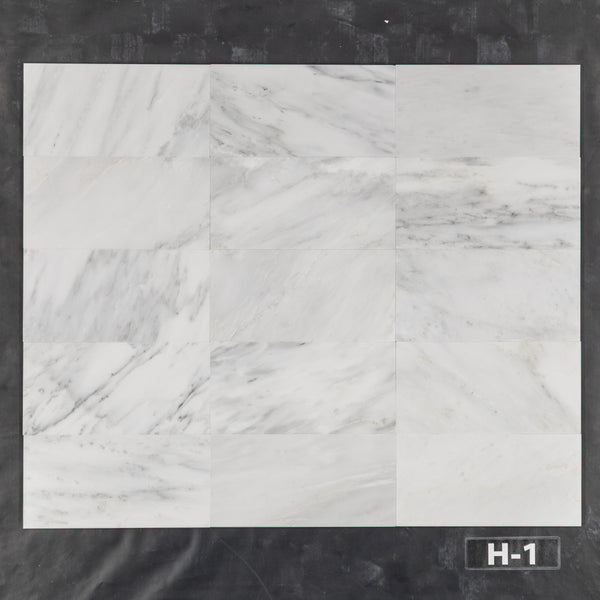 Pearl White 6" x 12" Honed